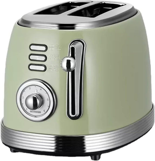 2025 New Retro Toaster Home Multifunctional Breakfast Machine Heated Sandwich Small Furnace Spit Driver Appliances, Green