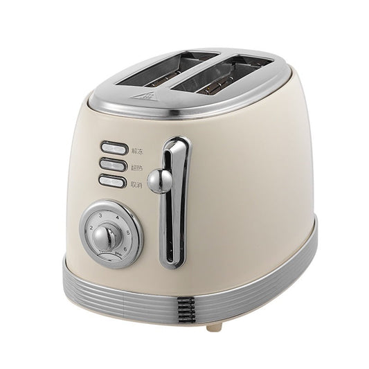 2025 New Retro Toaster Home Multifunctional Breakfast Machine Heated Sandwich Small Furnace Spit Driver Appliances, White