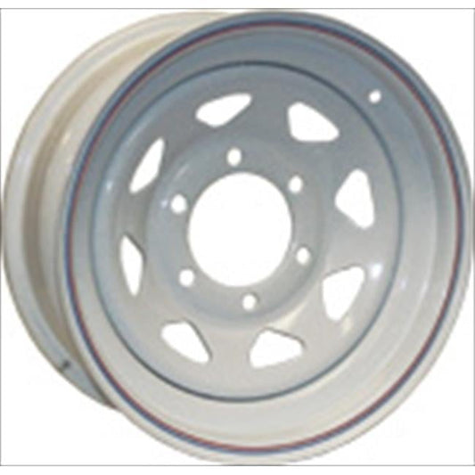 20532 15 x 6 Tire & Wheel 6 Lug Wheel Spoke, White