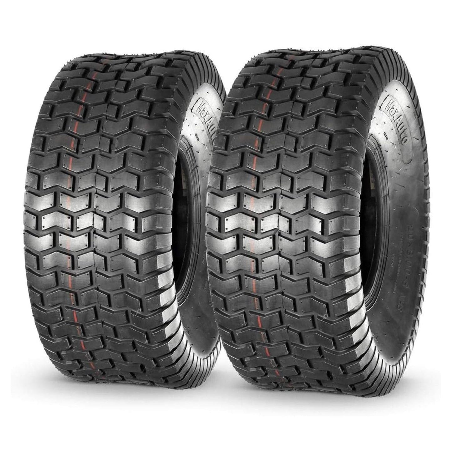 20x8.00-8 Lawn Mower Tires 20x8x8 Lawn Tractor Tire 20x8-8nhs Riding Mower Tires, 4 Ply Tubeless Tire, 965lbs Capacity, Set of 2