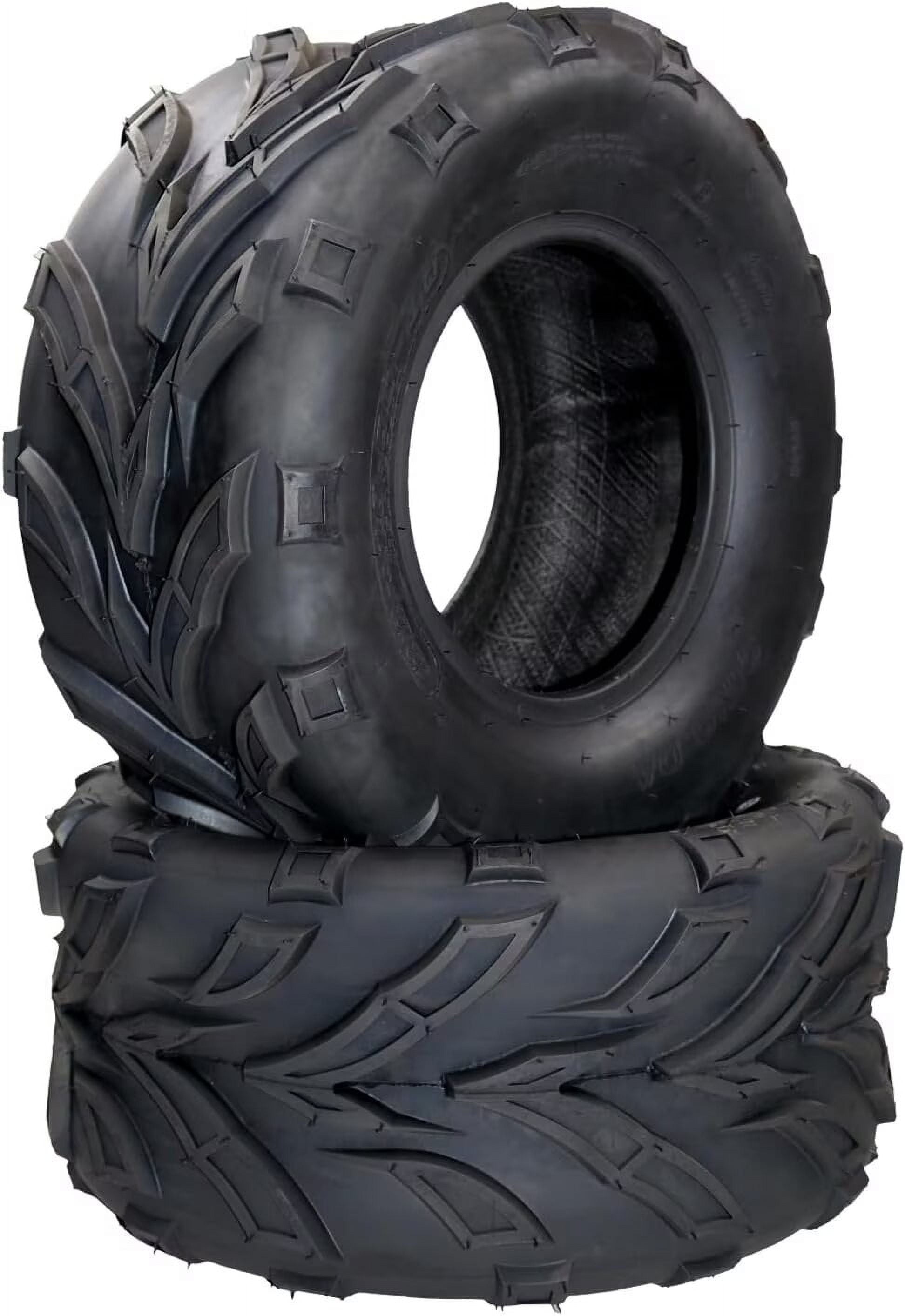 21X7-10 ATV Tires, All Terrain 21X7-10 TL QD116 4PR ATV UTV Trail Sand Mud Off-Road Tires, Tubeless, Pack of 2