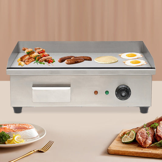 22" 3000W Commercial Electric Countertop Griddle Flat Top Grill Hot Plate BBQ