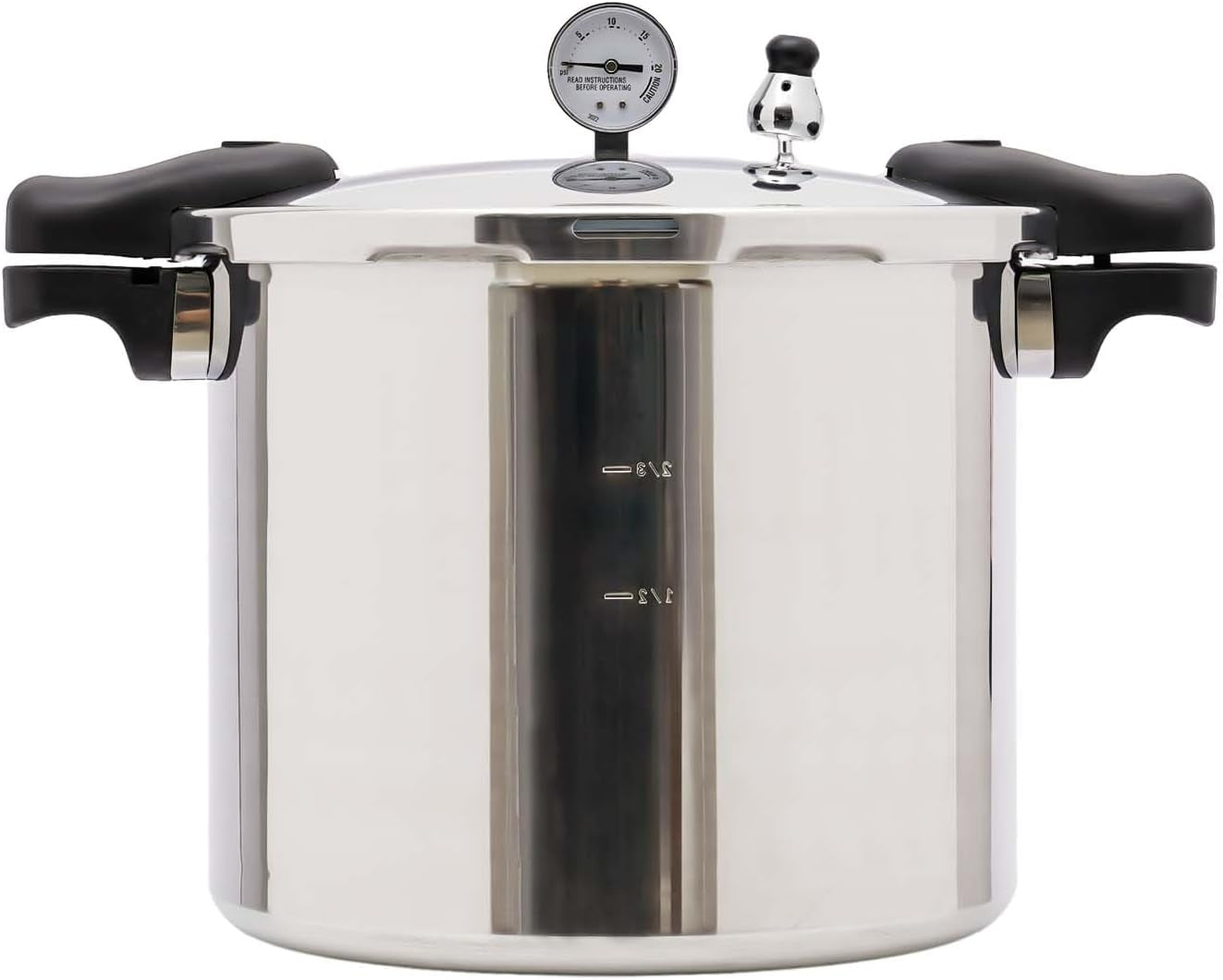 22L/23 Quart Pressure Canner, Aluminium Alloy Pressure Cooker with Pressure Gauge, for Gas Stoves, Electric Ceramic Stoves and Electric Furnaces