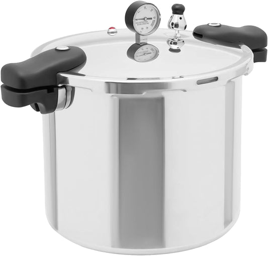 23 Quart Pressure Cooker & Canner | Thickened Aluminum Alloy Pressure Canner with Pressure Gauge | Explosion-proof Pressure Cookware