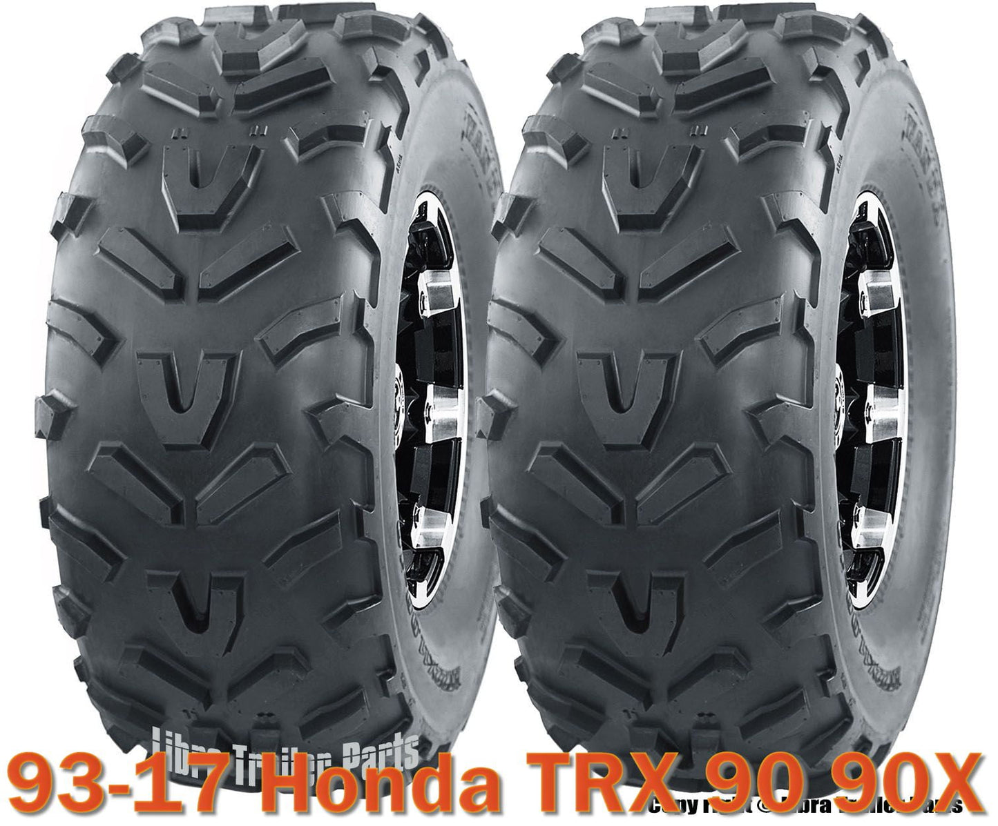 Set 2 WANDA ATV Tires 20X7-8 /6PR for 93-17 Honda TRX 90 90X
