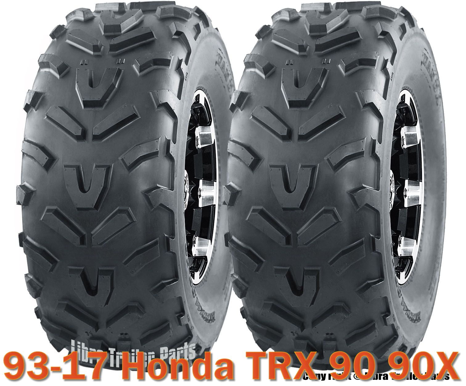 Set 2 WANDA ATV Tires 20X7-8 /6PR for 93-17 Honda TRX 90 90X
