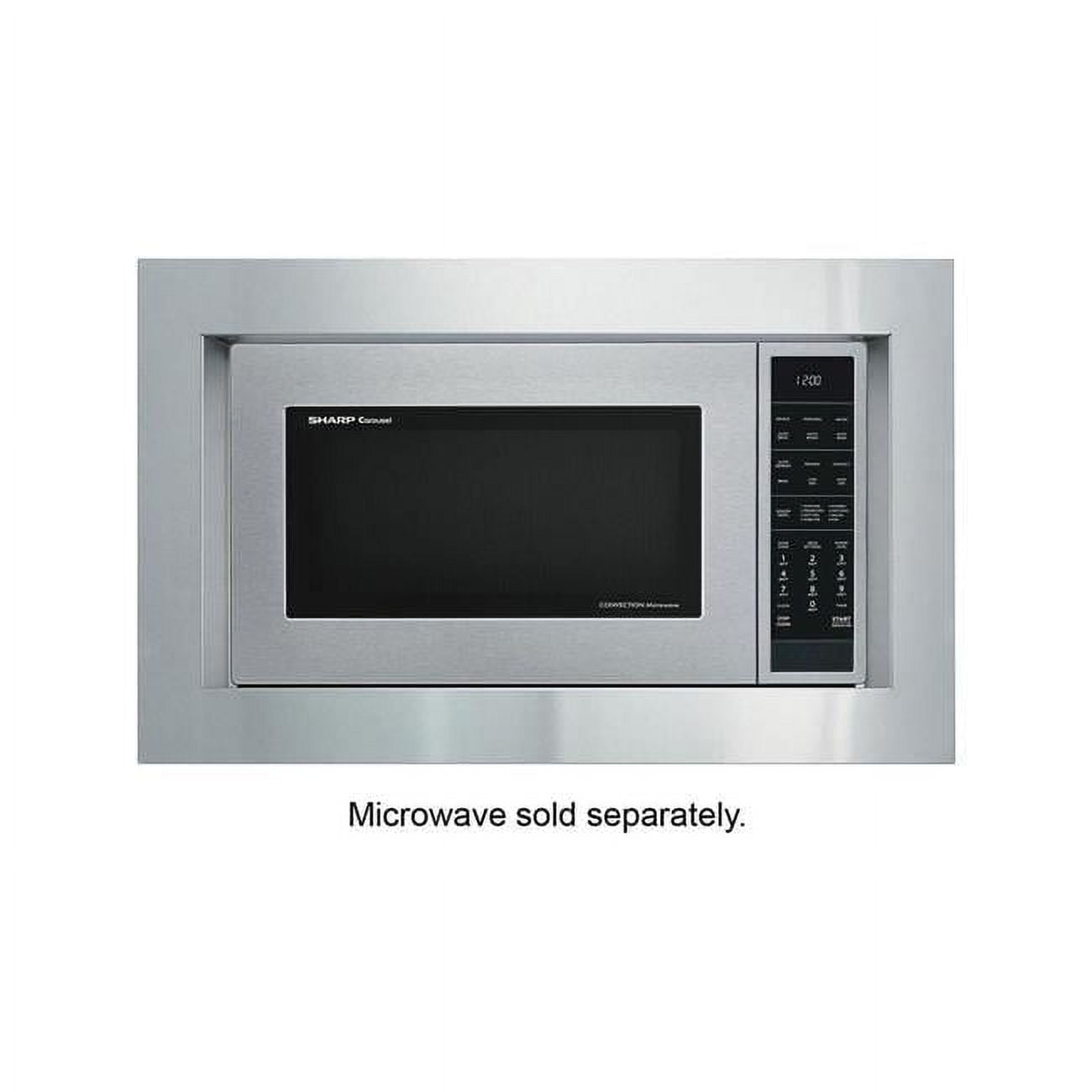 27 in. Flush Mount Built-in Microwave Oven Trim Kit, Stainless Steel