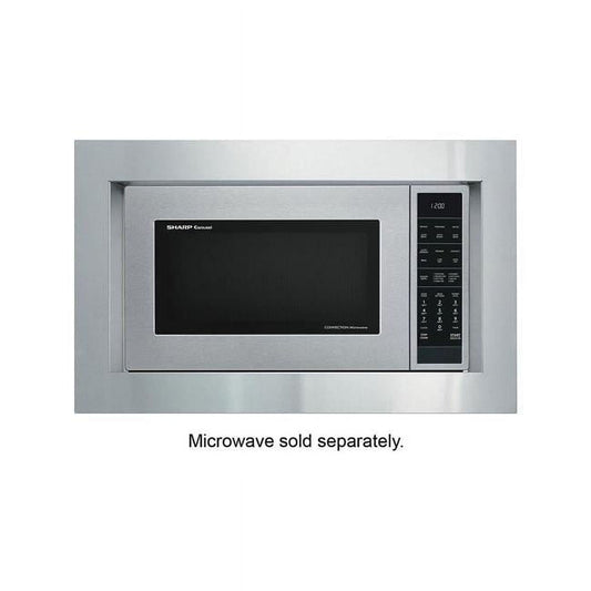 27 in. Flush Mount Built-in Microwave Oven Trim Kit, Stainless Steel