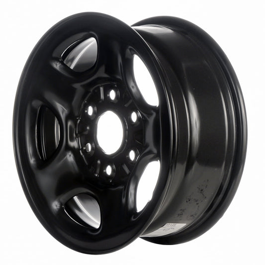 Remanufactured Painted Black Steel Wheel 16 x 6.5 fits 2003-2008 Chevrolet Express 1500