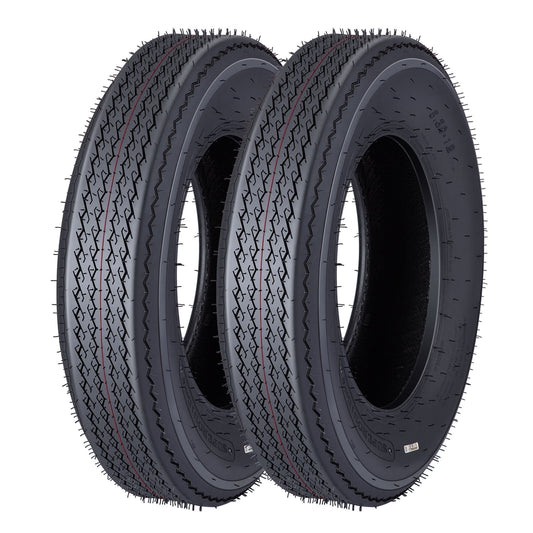 2PCS WhizMax Trailer tire, 5.30-12 rubber RV trailer tire, load range C, 6PR