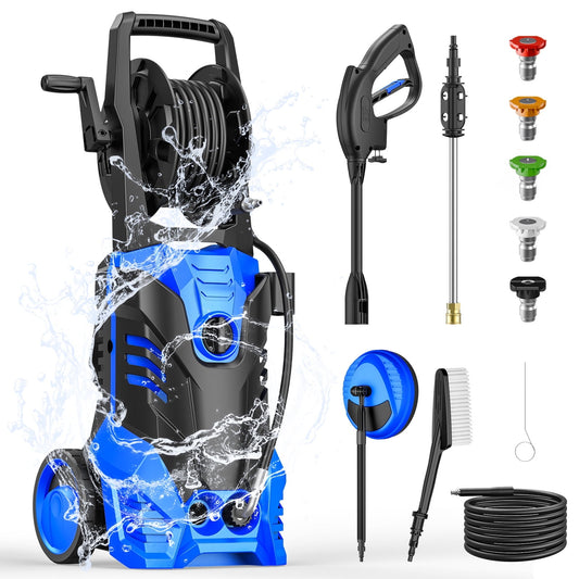 4500PSI Electric High Pressure Washer Machine 3.2 GPM 1800W w/ Deck Patio Cleaner
