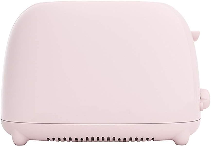 650W 5 Gear Fast Heating Bread Toaster 2 Capacity Slices Mini Automatic Toaster Oven Household Breakfast Maker (Color : Pink) (Pink)
