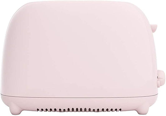 650W 5 Gear Fast Heating Bread Toaster 2 Capacity Slices Mini Automatic Toaster Oven Household Breakfast Maker (Color : Pink) (Pink)