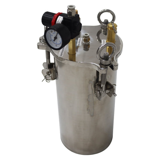 3L Stainless Steel Pressure Tank Dispenser Dispensing Storage Bucket for Glue Dispensing