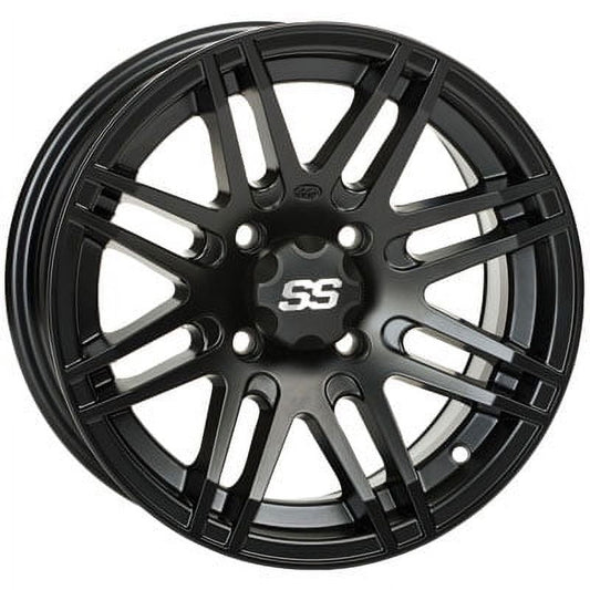 4/110 ITP SS316 Alloy Series Wheel 12x7 5.0 + 2.0 Matte Black for Honda TRX 500 4x4 FOREMAN ES 2005-2009