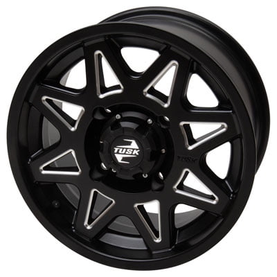 4/110 Tintic Wheel 14x7 5.0 + 2.0 Milled/Black For Honda TRX 520 4x4 FOREMAN 2020-2025