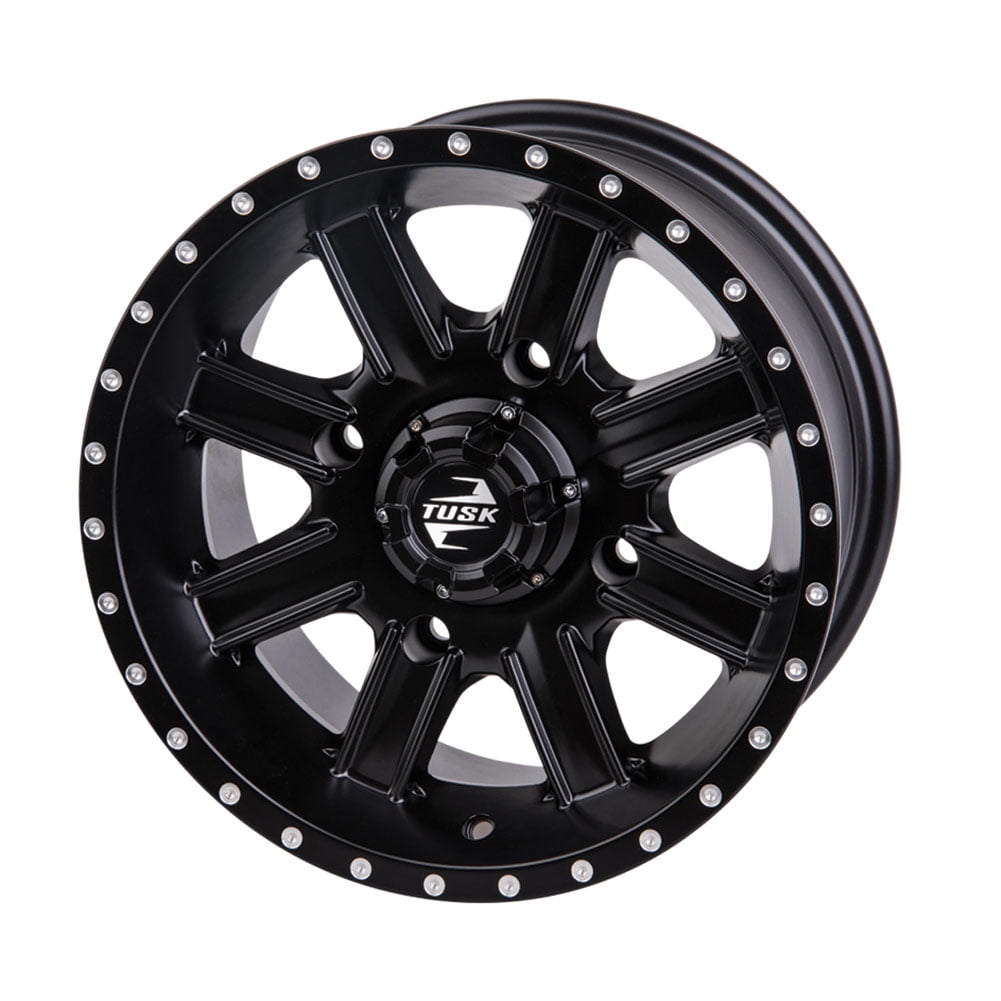 4/137 Tusk Cascade Wheel 12x7 5.0 + 2.0 Matte Black For Can-Am Commander E XT 2015