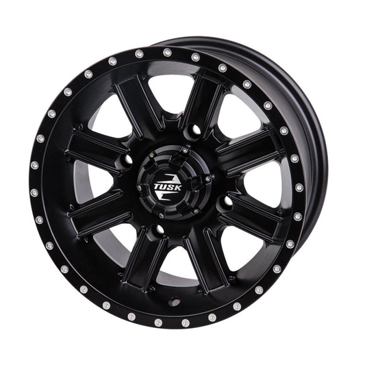 4/137 Tusk Cascade Wheel 12x7 5.0 + 2.0 Matte Black For Can-Am Commander E XT 2015