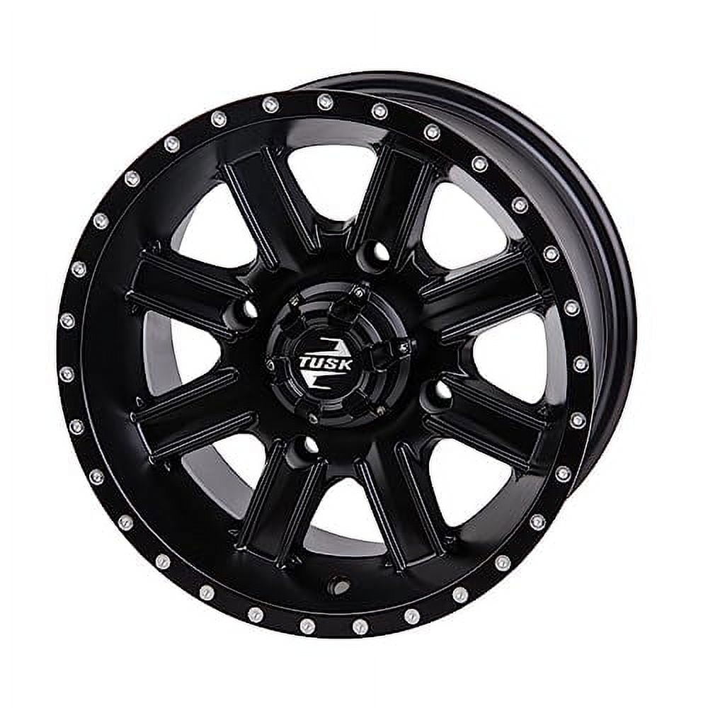 4/137 Tusk Cascade Wheel 12x7 5.0 + 2.0 Matte Black For Can-Am Outlander Max DPS 700 2023-2025