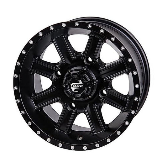 4/137 Tusk Cascade Wheel 12x7 5.0 + 2.0 Matte Black For Can-Am Outlander Max DPS 700 2023-2025