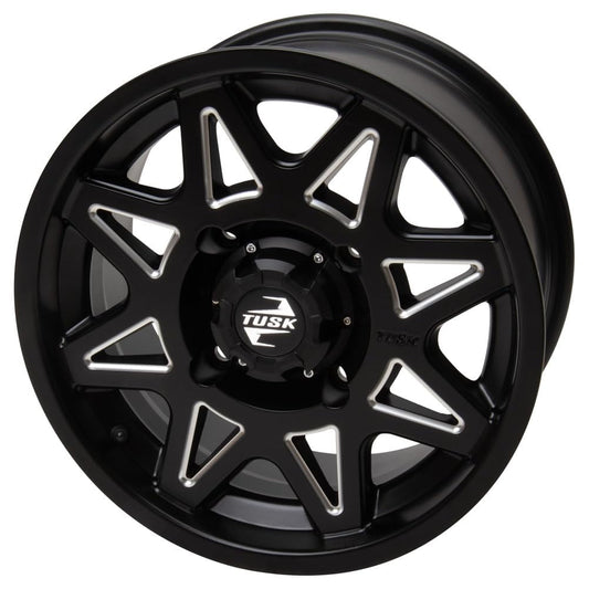 4/137 Tusk Tintic Wheel 14x7 4.0 + 3.0 Milled/Black For Can-Am Maverick Sport 1000R X RC 2019-2022