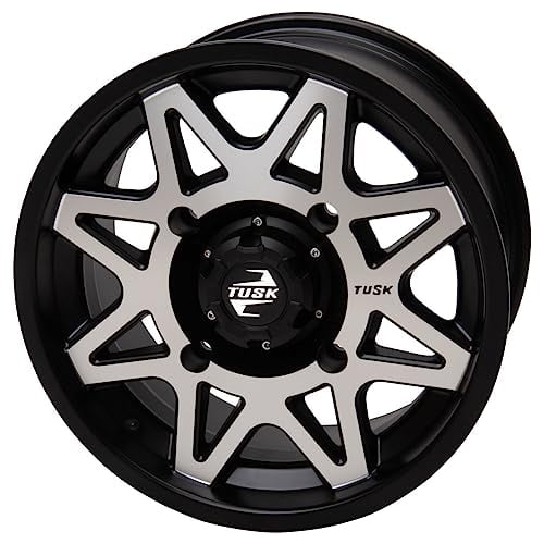 4/137 Tusk Tintic Wheel 15x7 4.0 + 3.0 Machined/Black For Honda Talon 1000RS 2023