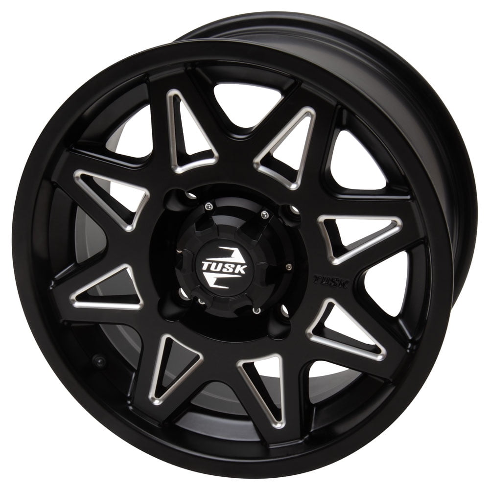 4/137 Tusk Tintic Wheel 15X7 4.0 + 3.0 Milled/Black for Can-Am Defender Hd10 Max X Mr With Half Doors 2023-2025