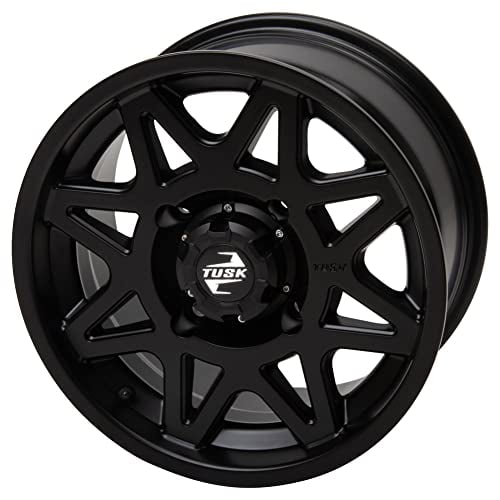 4/137 Tusk Tintic Wheel 15x7 5.0 + 2.0 Matte Black For Can-Am Defender HD10 Max X MR with Half Doors 2023-2025