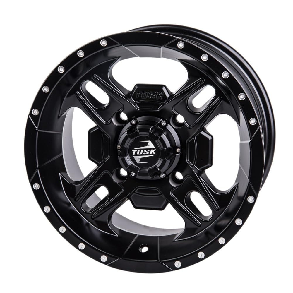 4/156 Tusk Beartooth Wheel 14x7 4.0 + 3.0 Matte Black For YAMAHA Wolverine RMAX 4 1000 XT-R 2021