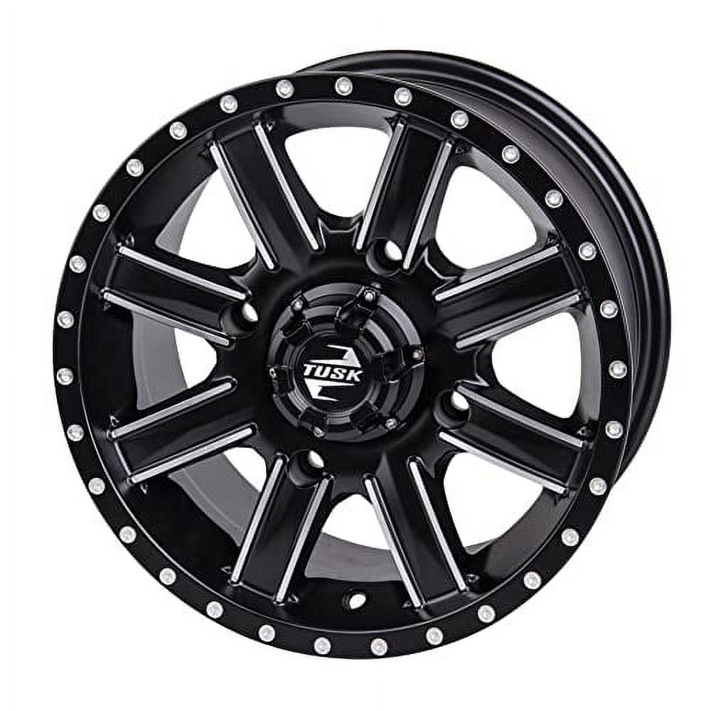 4/156 Tusk Cascade Wheel 12x7 4.0 + 3.0 Machined/Black For Polaris RANGER SP 570 2022-2025