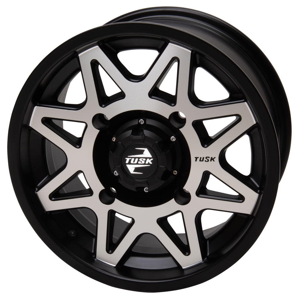4/156 Tusk Tintic Wheel 15x7 5.0 + 2.0 Machined/Black For Polaris Sportsman 850 Trail 2025