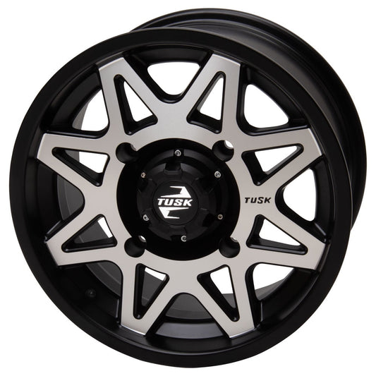 4/156 Tusk Tintic Wheel 15x7 5.0 + 2.0 Machined/Black For Polaris Sportsman 850 Trail 2025