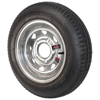 4.80X12 Loadstar Trailer Tire LRB on 5 Bolt Galvanized Spoke Wheel