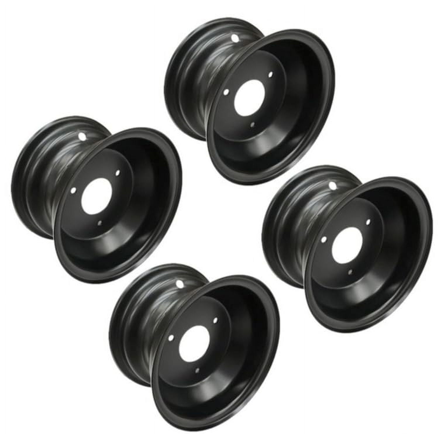 4 Pack ATV Wheel Tire Rim 7 Inch Rim 3-hole 78mm Spacing for 16x8-7 Wheel Rim Tire 70cc 90cc 110cc 125cc ATV Quad Go Kart Buggy 4 Wheelers Mini Bike Taotao Coolster