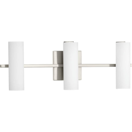 Progress Lighting Colonnade LED 22-in 3 -Light Brushed Nickel Integrated LED Modern/contemporary Vanity light 1158846