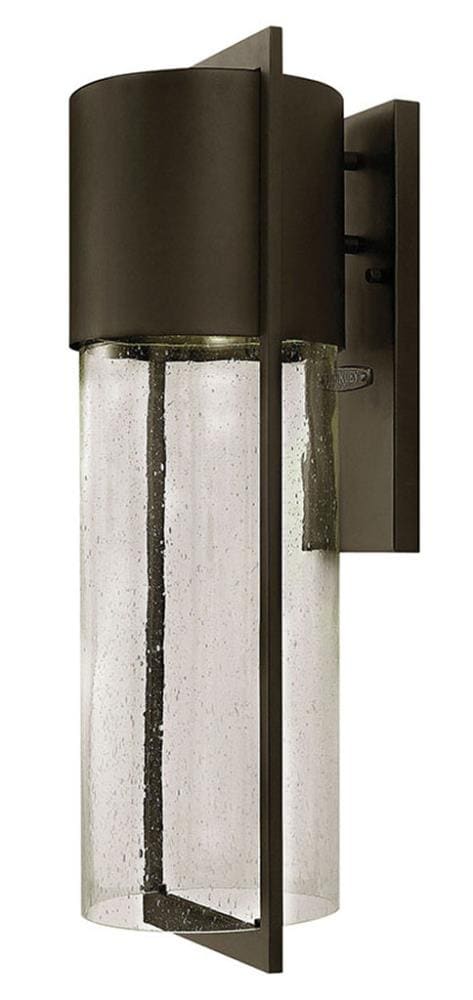 Hinkley Shelter 23.25-in H Bronze Hardwired Dark Sky Integrated LED Outdoor Wall Light
