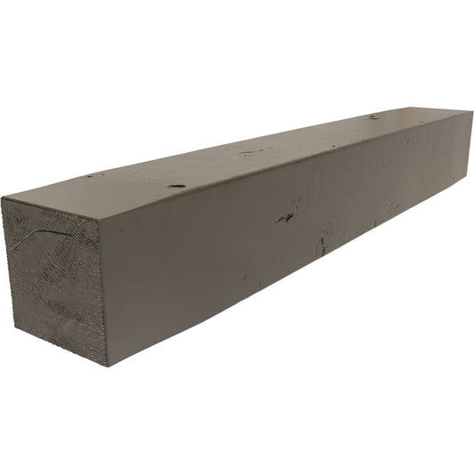 Ekena Millwork 60-in W x 6-in H x 8-in D Burnished Honey Dew Hollow Urethane Rustic Fireplace Mantel MANUKP06X08X60BD