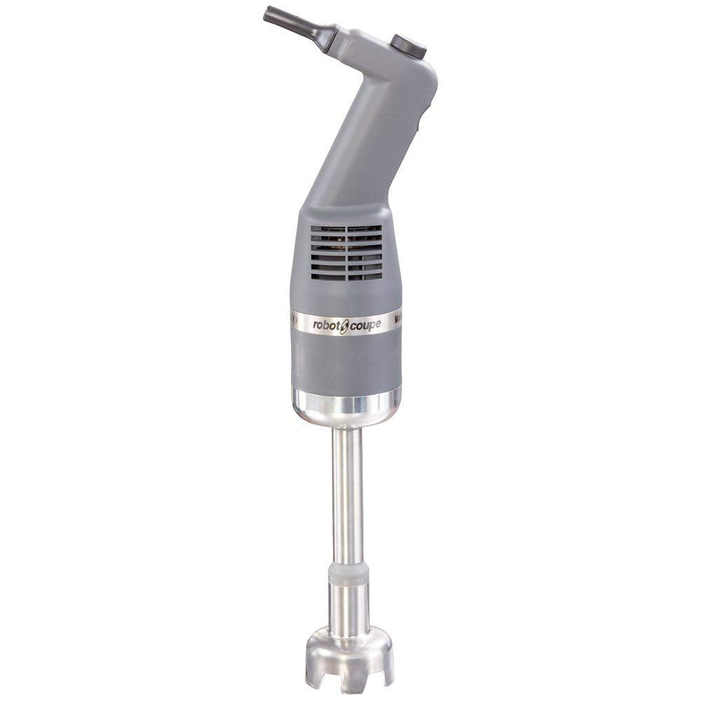 Robot Coupe MMP190VV Immersion Blender Mini Power Mixer with Stainless Steel Blade, 8" Shaft, Variable Speed, Gray, (Mini MP190VV)