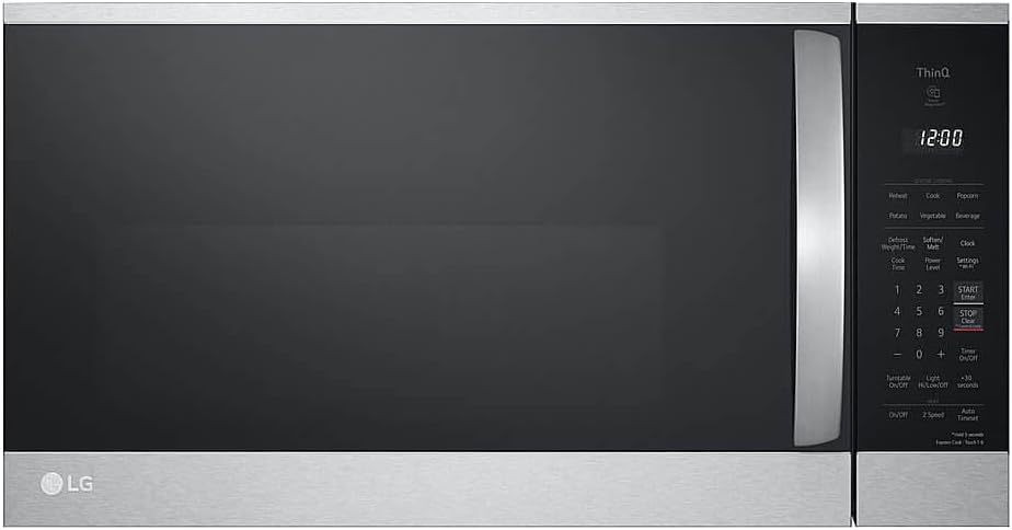 LG MVEM1825F Microwave, PrintProof Stainless Steel
