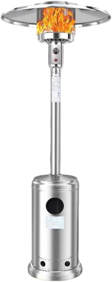 LPG Patio Heater 45000BTU,Stainless Steel Burner,Triple Protection System,Outdoor Heaters for Patio, Garden, Commercial and Residentia