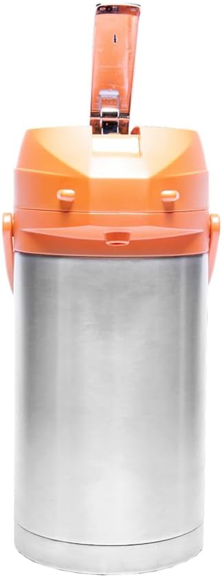 Service Ideas CTAL30OR Airpot, 3 Liter Capacity, Lever Style, Orange Lid (Case of 6)