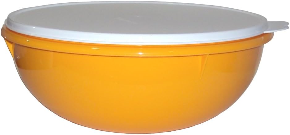 Tupperware Vintage Edition Fix N Mix Bowl Harvest Yellow with Sheer Seal