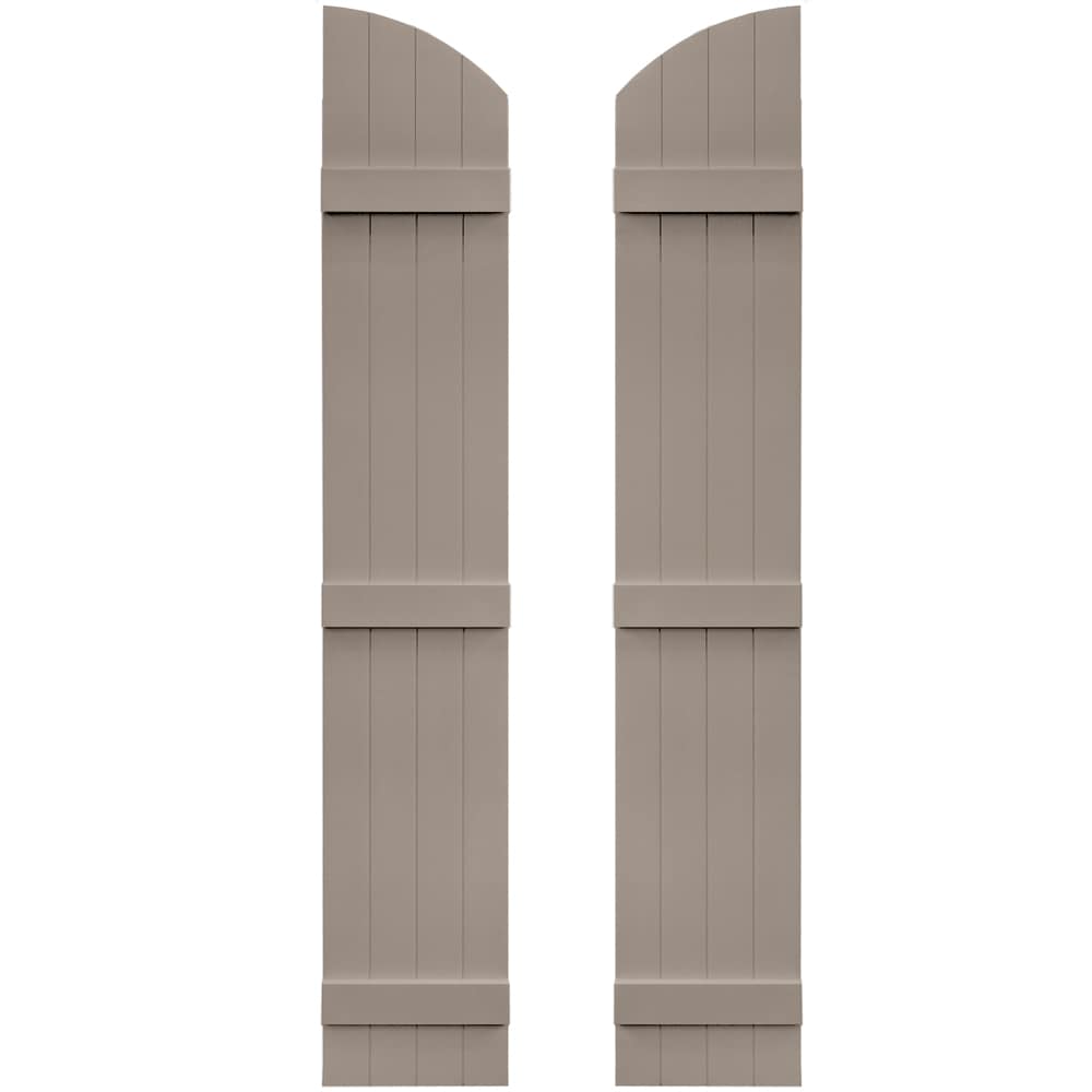 Vantage 13.875-in W x 81-in H Clay Board and batten Exterior Shutters ( 1 -Pack )