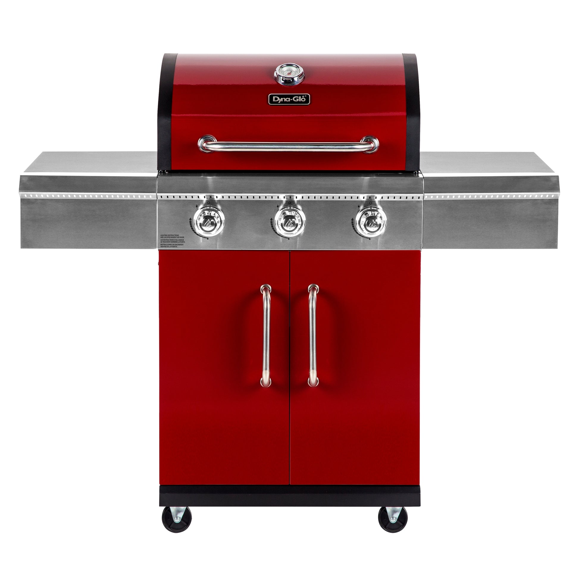 Dyna-Glo Red 3-Burner Liquid Propane Gas Grill DGG424RNP-D