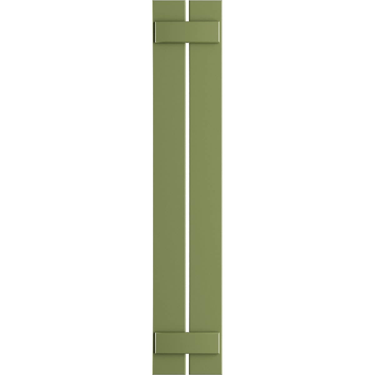 Ekena Millwork 11.25-in W x 70-in H Moss Green Board and batten Spaced Exterior Shutters ( 2 -Pack )