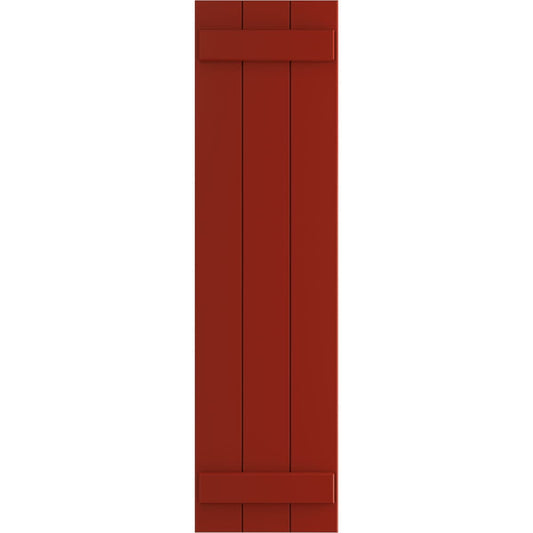 Ekena Millwork 16.125-in W x 70-in H Fire Red Board and batten Exterior Shutters ( 2 -Pack )