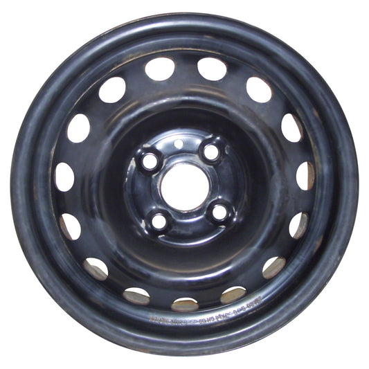 Remanufactured Painted Black Steel Wheel 14 x 5 529101E005 fits 2007-2011 Hyundai Accent