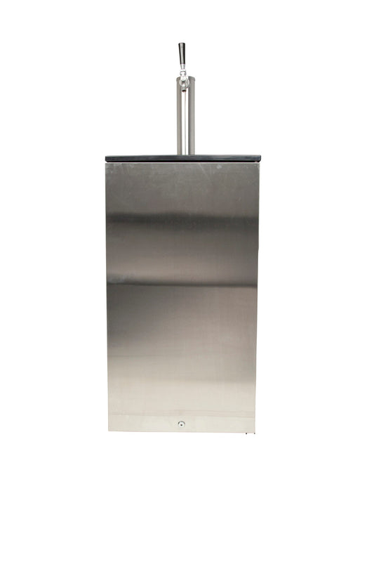 EdgeStar Single tap Sixth-barrel keg Black cabinet stainless steel Door Digital Freestanding Beer kegerator