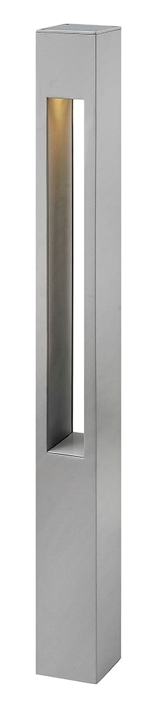 Hinkley Atlantis 550 -Lumens 8 -Watt Titanium Line voltage Hardwired LED Outdoor Path Light ( 3000-K ) 4904042