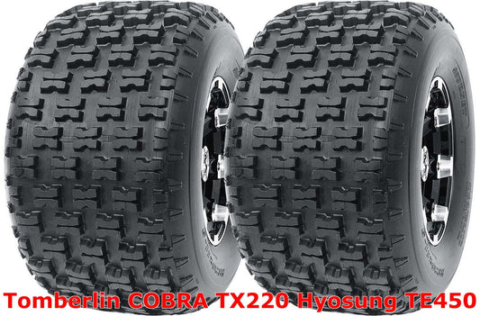 Tomberlin COBRA TX220 Hyosung TE450 Set 2 Rear 20x10-9 20x10x9 Sport ATV Tires
